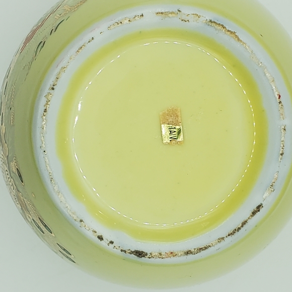 Vintage Peacock Design Ginger Jar Vase Urn No Lid 4 Inches Tall Made In Taiwan - Picture 5 of 7